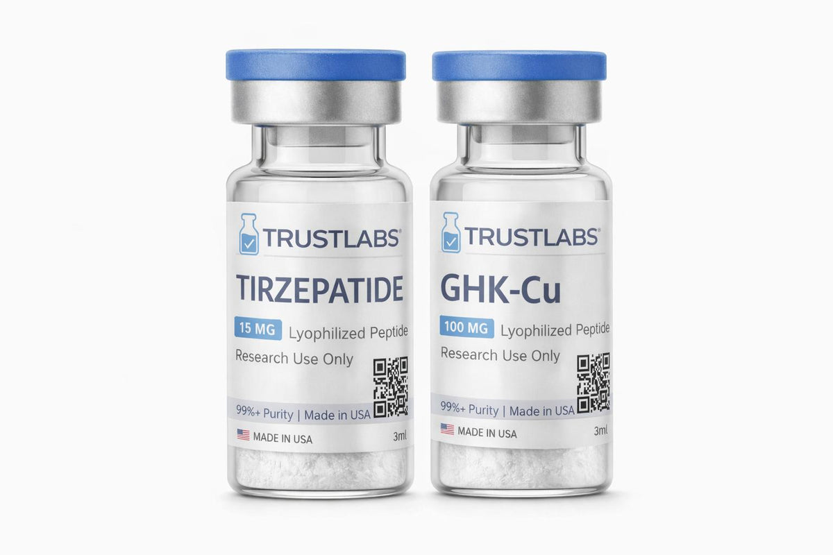 COMBO EMAGRECIMENTO S/ FLACIDEZ (15mg) - TIRZEPATIDE 15mg + GHK-CU 50mg