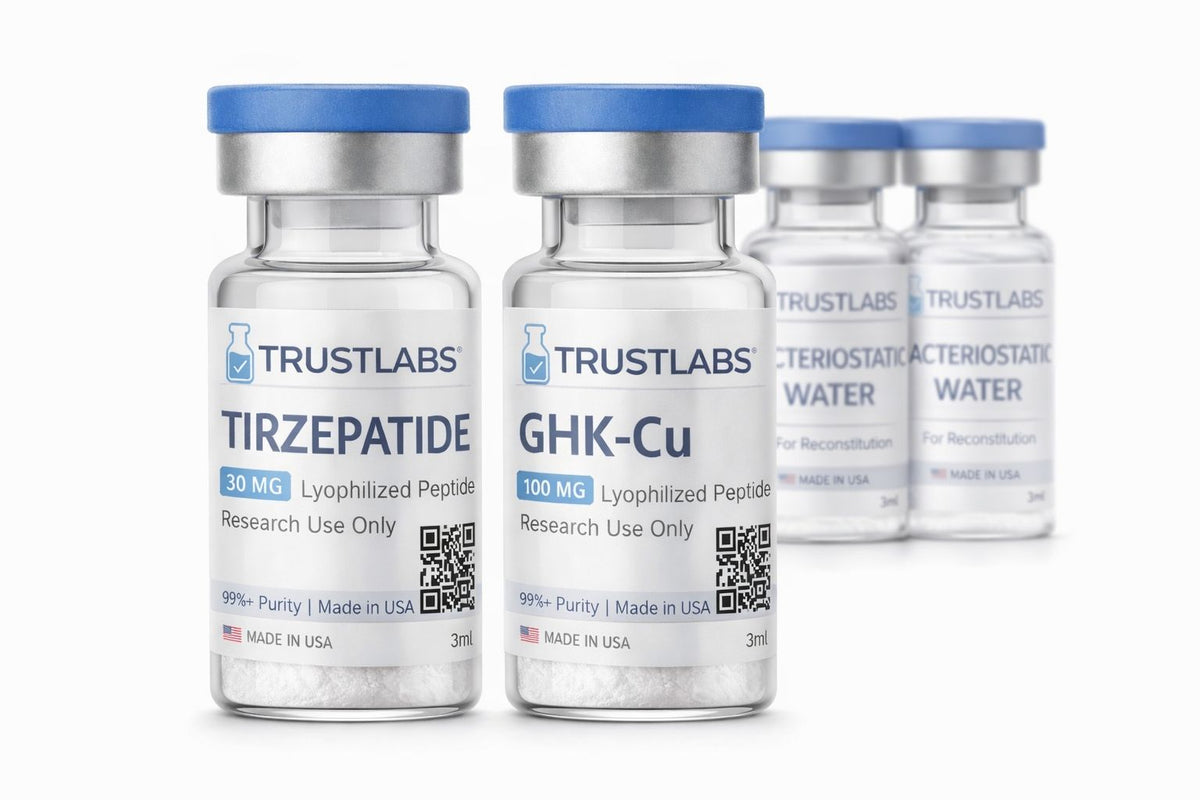COMBO EMAGRECIMENTO S/ FLACIDEZ (30MG) - TIRZEPATIDE 30mg + GHK-CU 50mg